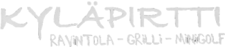 Valkoinen tekstilogo -Vilniemen Kyläpirtti.